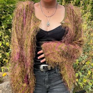 🌟🦄Funky & comfy fuzzy cardigan🦄🌟